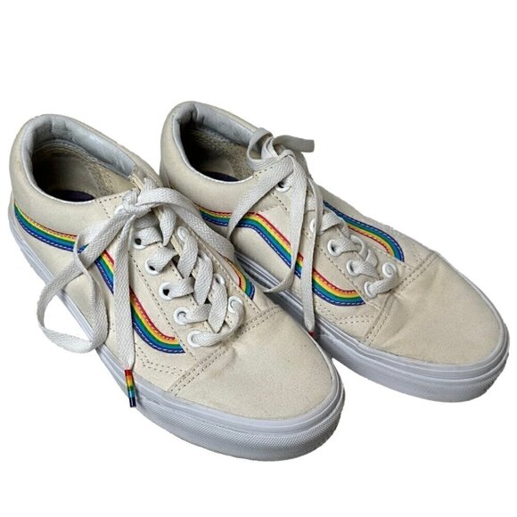 Vans Limited Edition Old Skool Rainbow Skate Sneaker Shoes - Picture 1 of 10